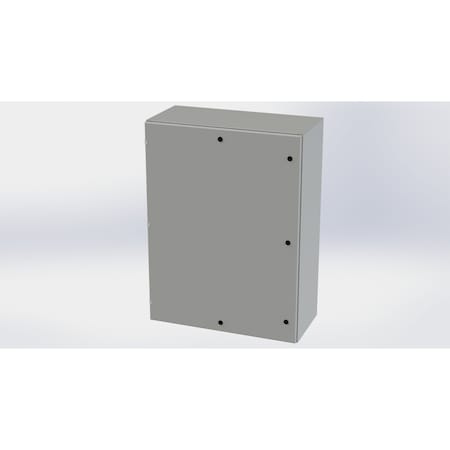 Saginaw Control & Engineering 1/4 Turn Latch Electrical Enclosures, 48 in H, 16 in D, 36 in W, NEMA 3R, 4, 12, 13, Carbon Steel SCE-48EL3616LP